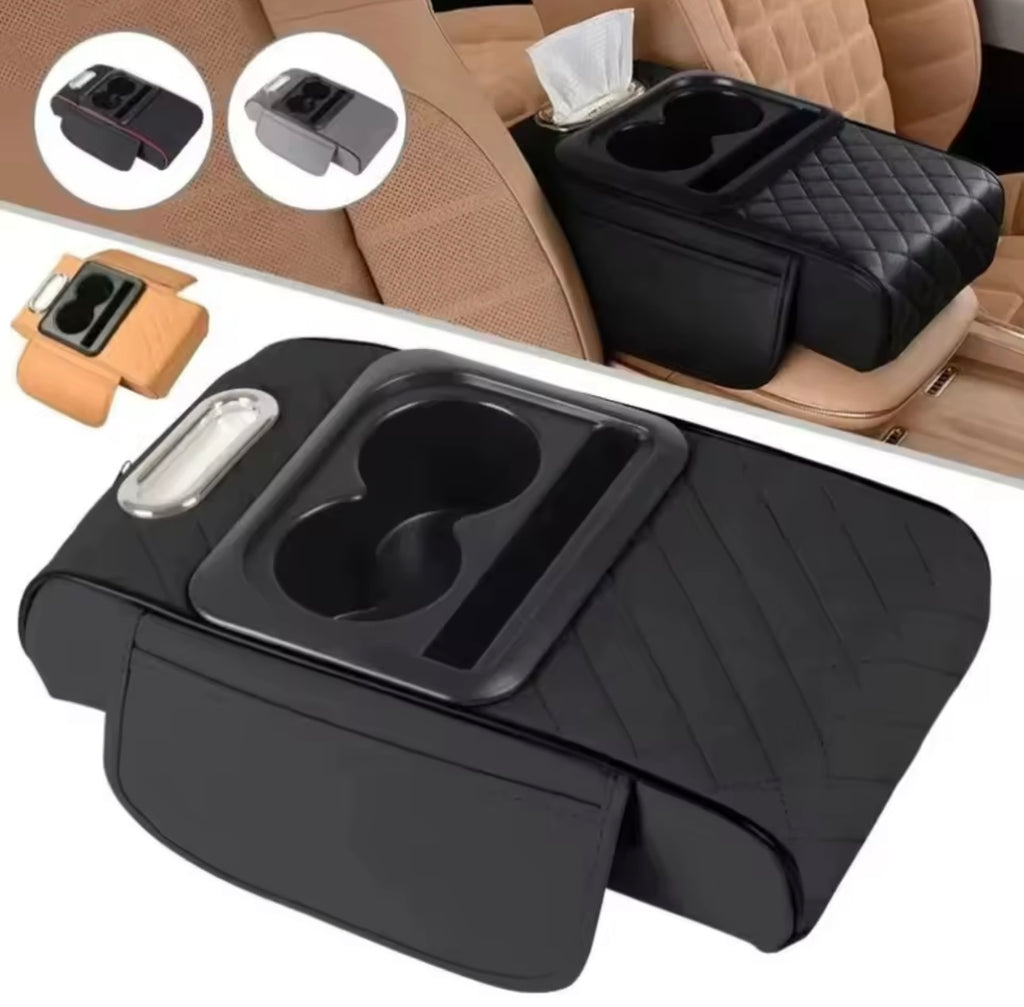 Car Armrest Storage Box Cushion