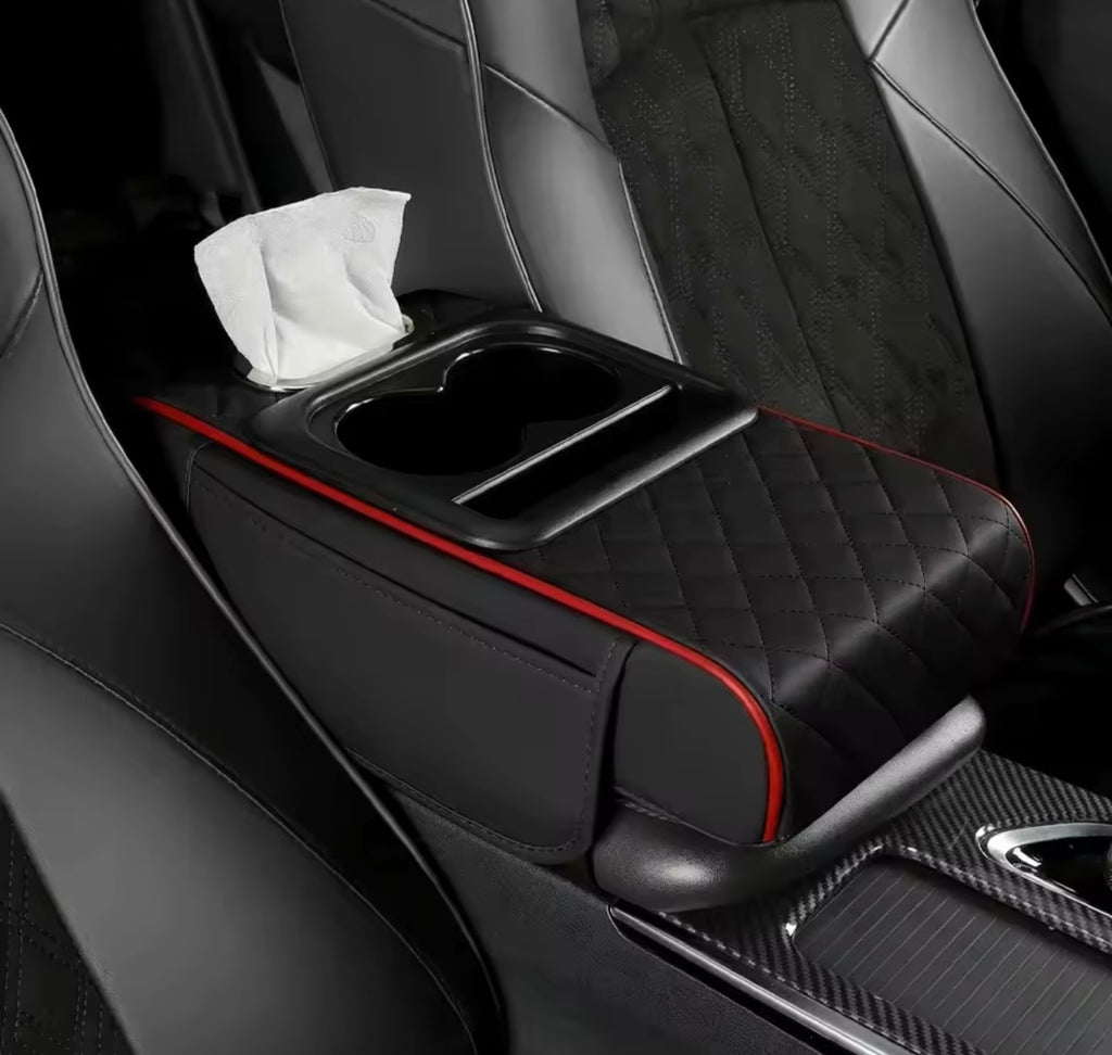 Car Armrest Storage Box Cushion